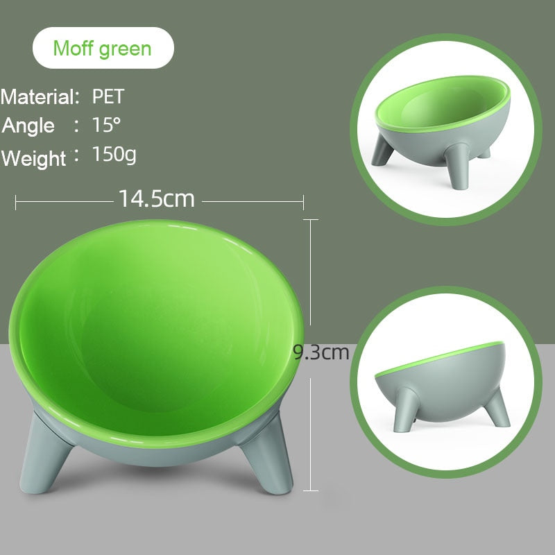 Ergonomic 15° Tilt Cat Bowl - Durable, Safe and Non-Toxic for Optimal Pet Health