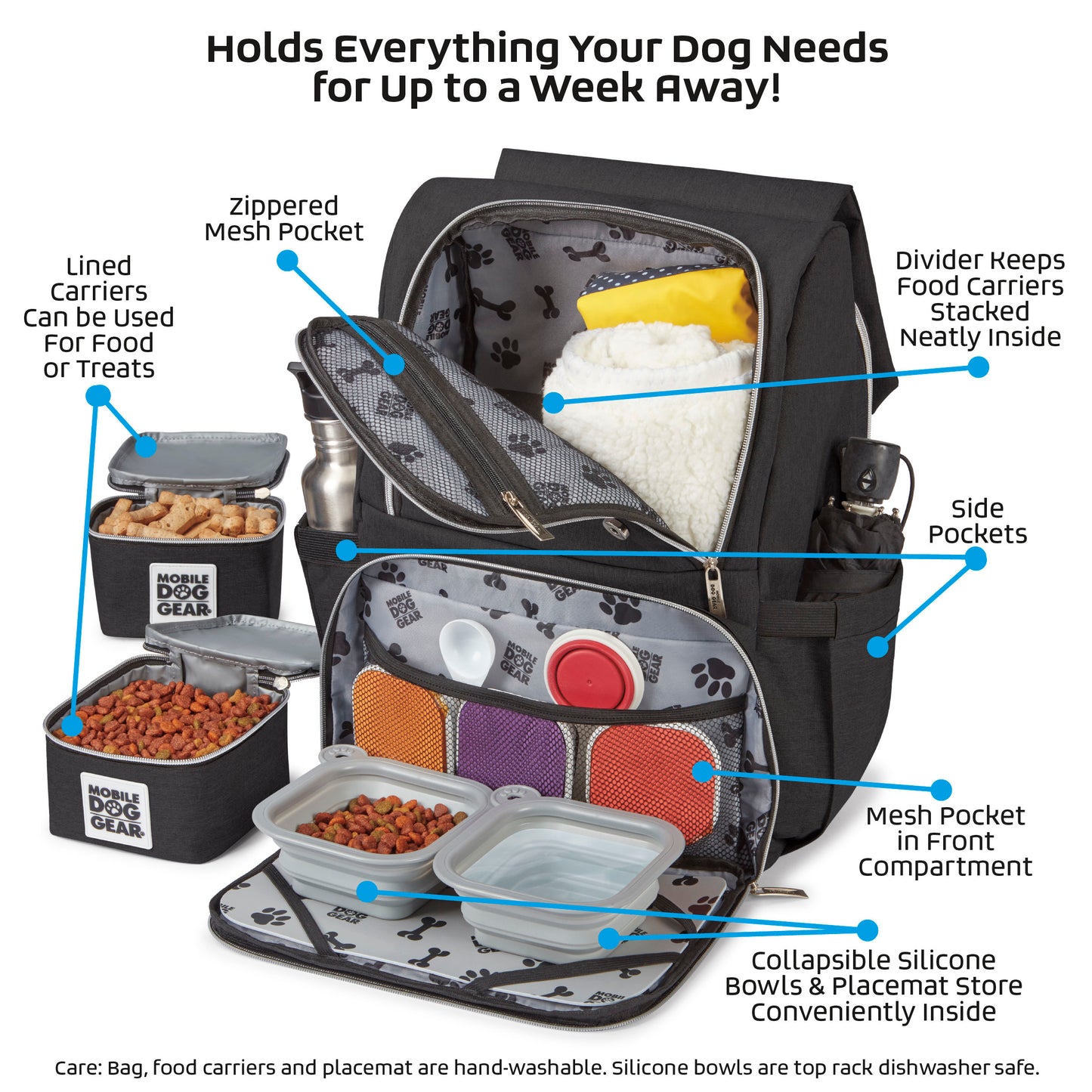 Adventure-Ready Companion: The Mobile Dog Gear Ultimate Week Away Backpack for Hassle-Free Travel with Your Pet